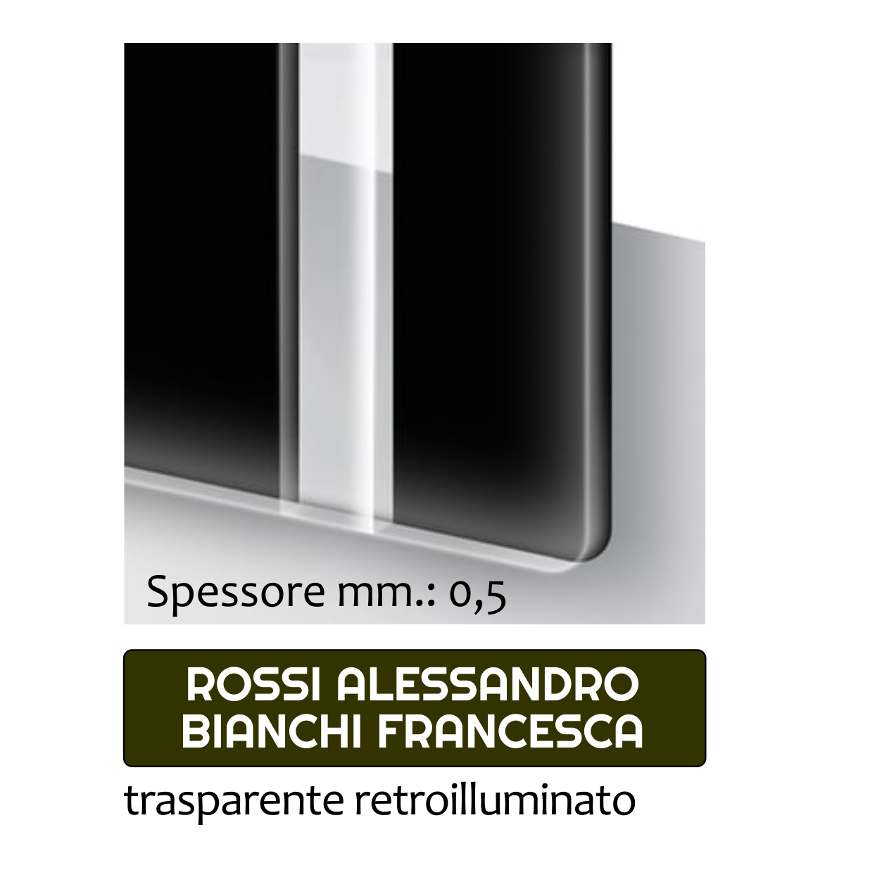 Targhette per citofono a colori personalizzate