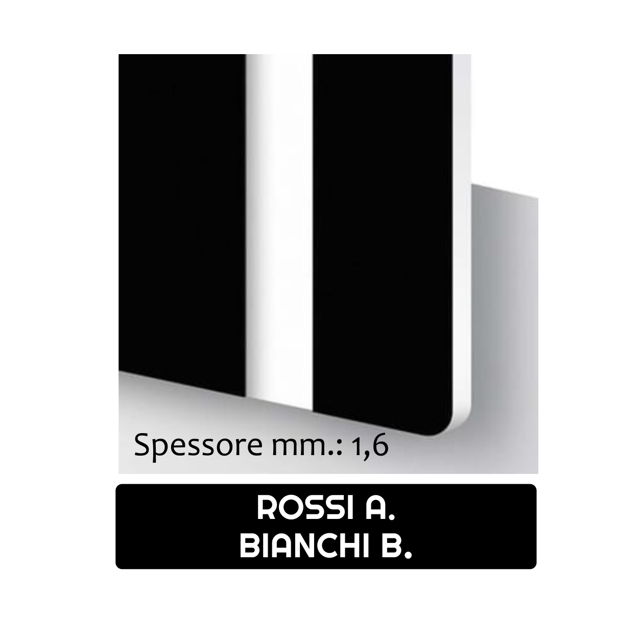 Targhette per citofono a colori personalizzate