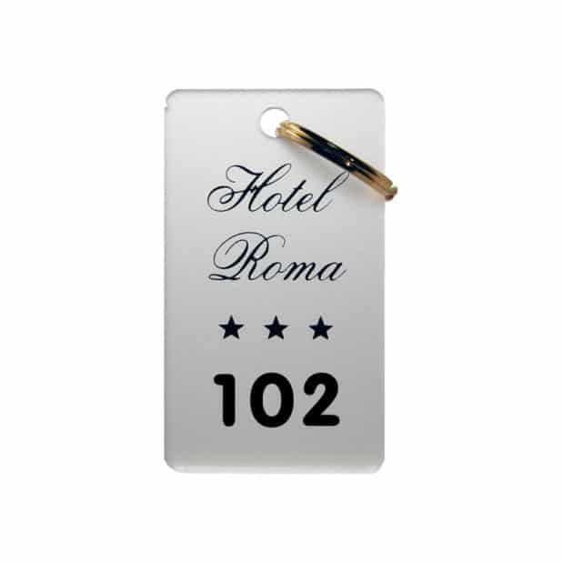 portachiavi per hotel personalizzato