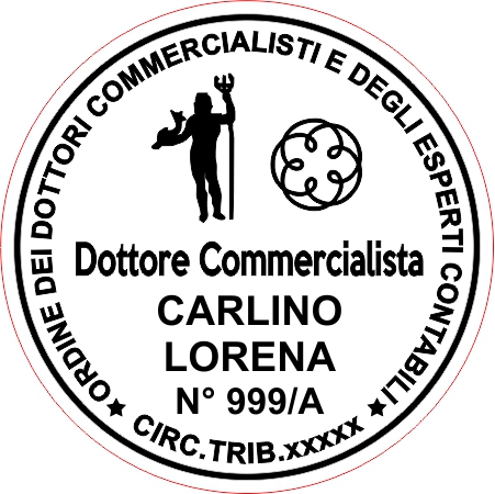 Trodat Printy 4638 - 38 mm - Timbro per commercialisti - immagine 2