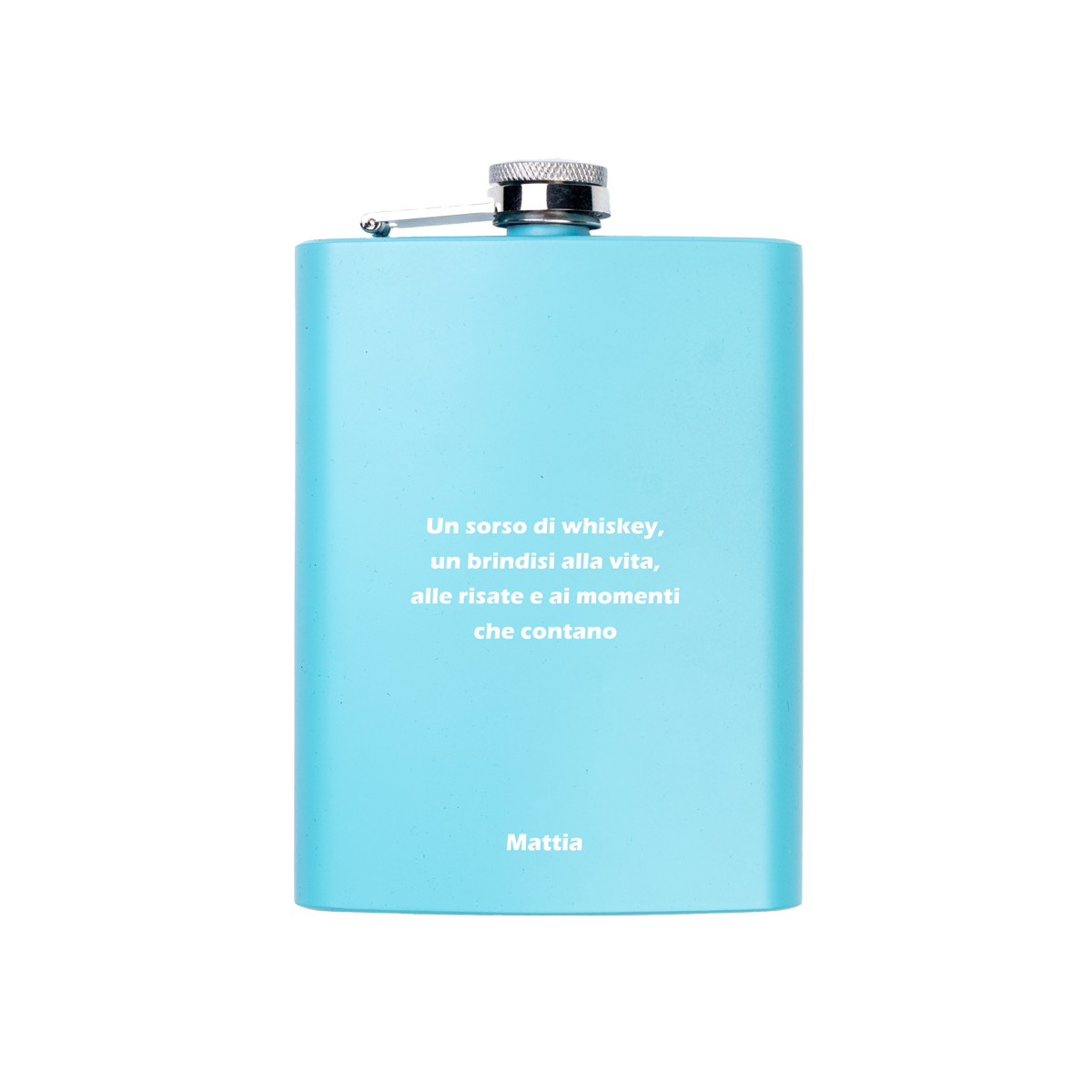 fiaschetta acciao inox personalizzabile con incisione