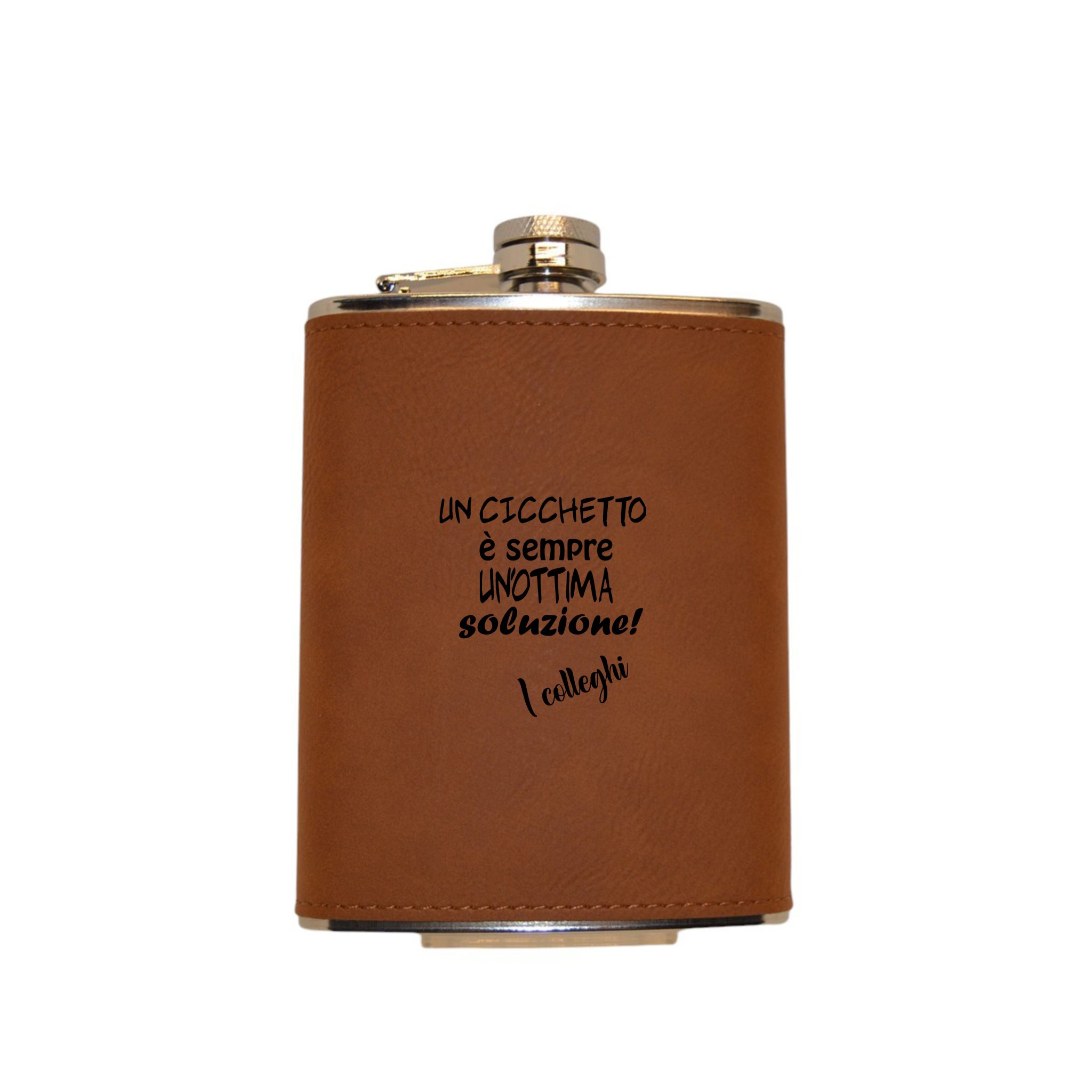 Fiaschetta inox personalizzabile con incisione laser