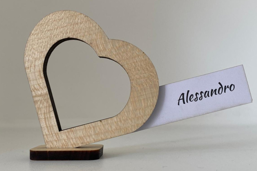 segnaposto a cuore