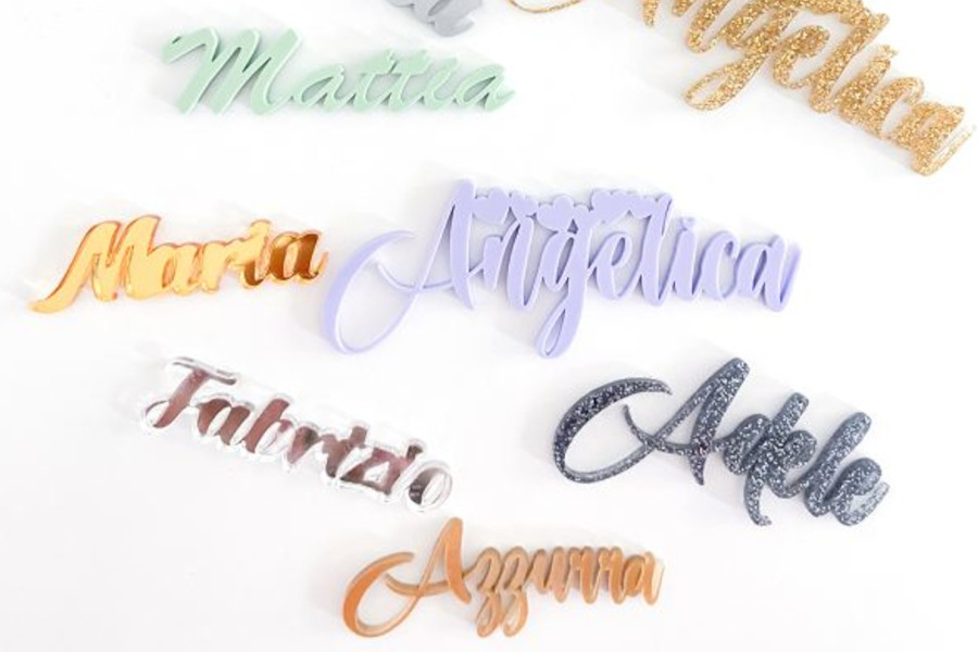 segnaposto personalizzati con nome