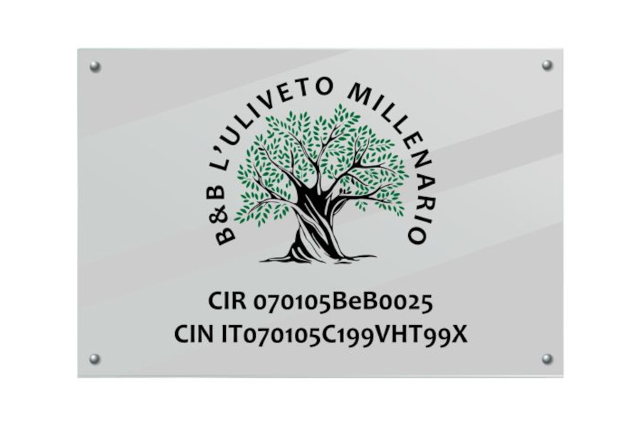 targhe CIN personalizate hotel