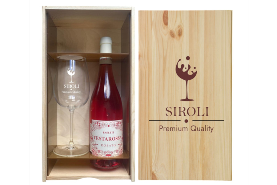 cassetta portavini per regalo aziendale