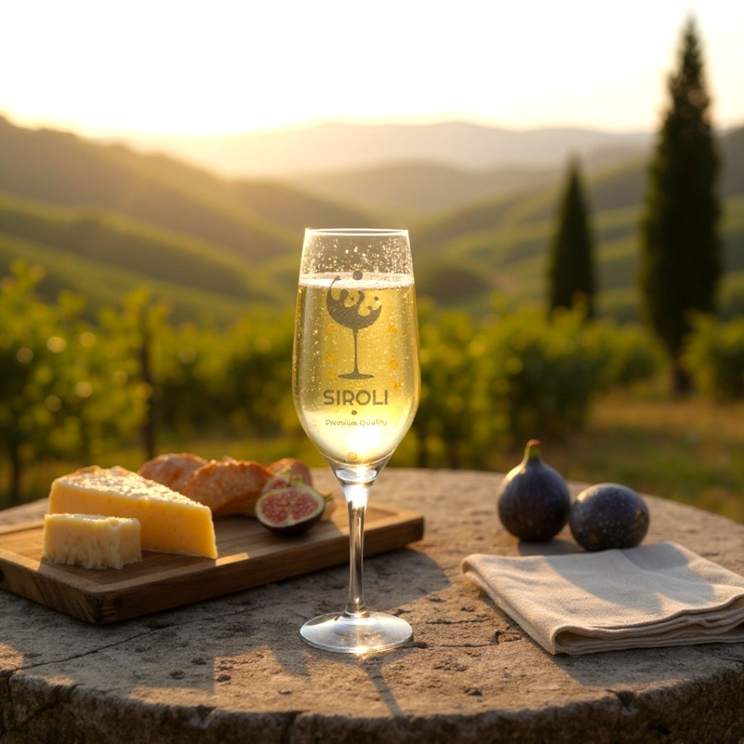 Flûte da champagne personalizzato con incisione laser - 22 cl
