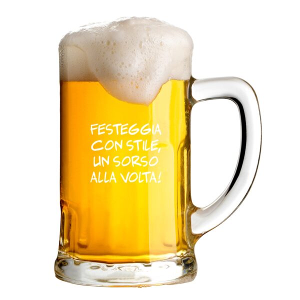 Boccale di Birra personalizzato con incisione laser - 51 cl