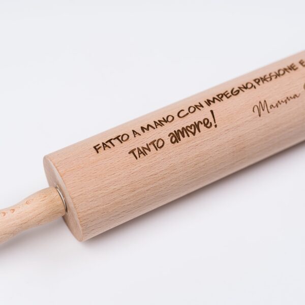 Mattarello personalizzato con incisione laser