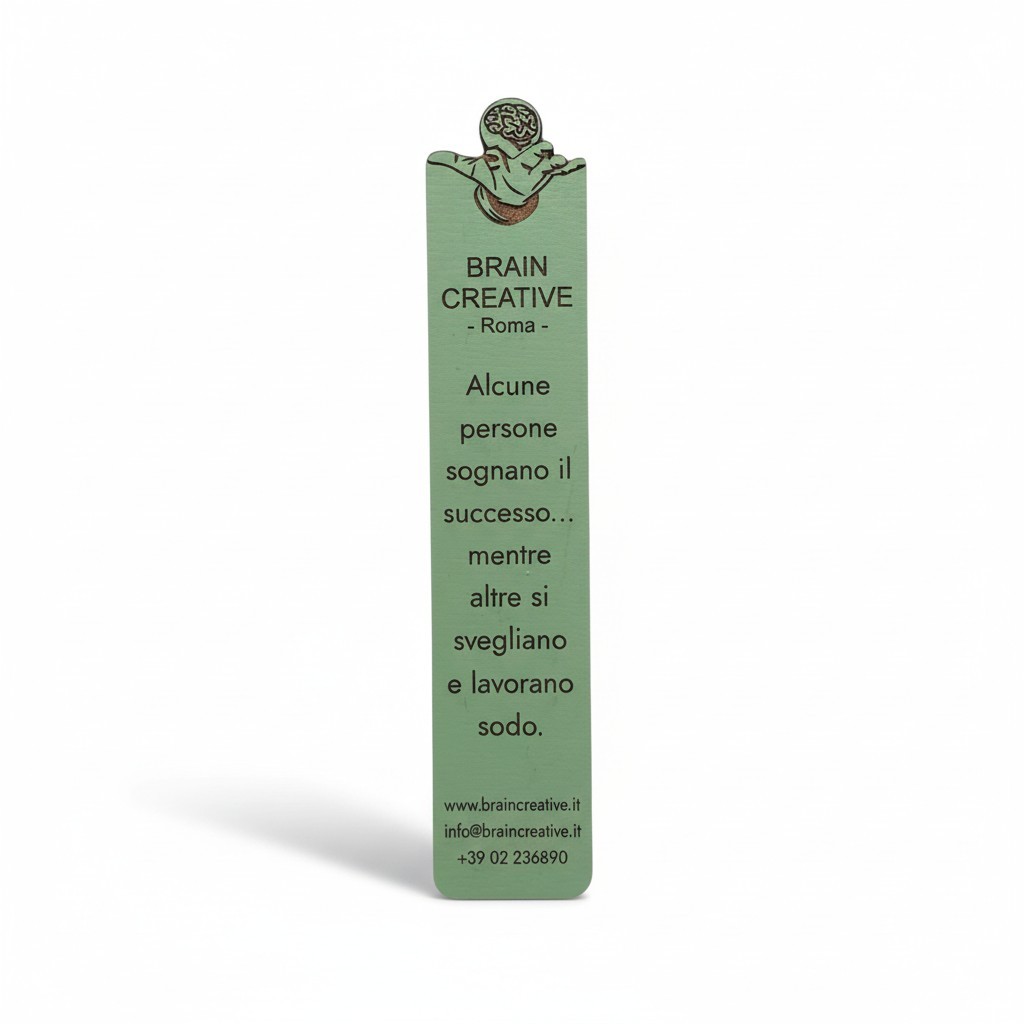 segnalibro in legno personalizzato - gadget aziendale