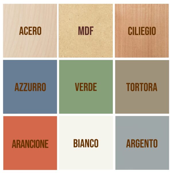 Scegli il materiale e la finitura del legno