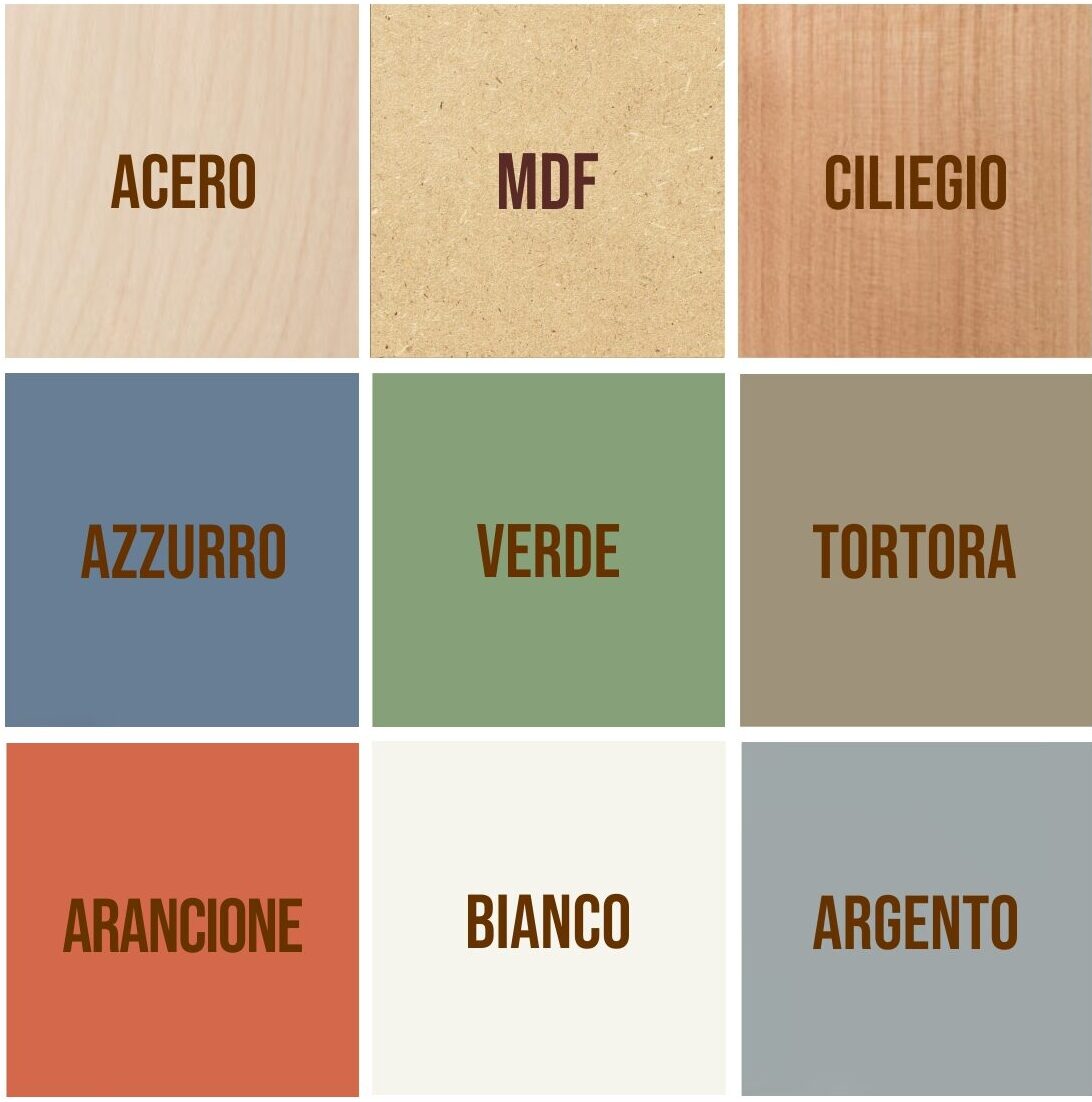 Scegli il materiale e la finitura del legno